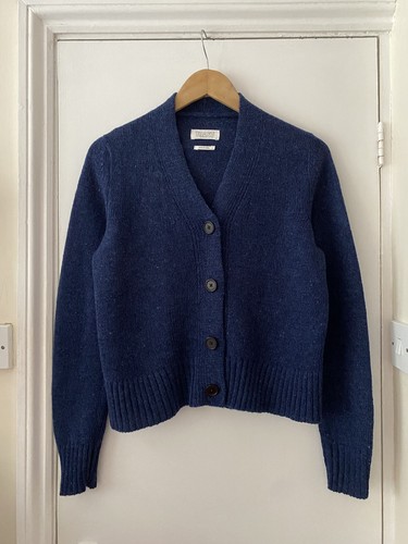 Toast kaia blue wool - wool, cardigan