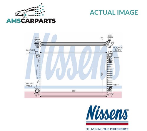 Engine cooling radiator - radiator, 60233a