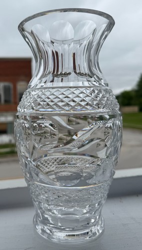 Vtg 1980s waterford crystal - crystal, 9"
