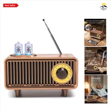 Vintage Retro Radio Bluetooth Speaker FM MP3 AUX 1500mAh