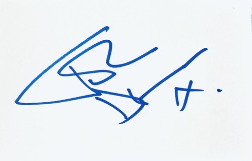 John deacon hand - signed, 6x4