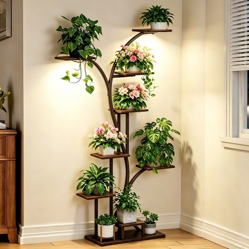 Large tall plant stand with - large,