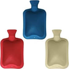 3 Pack 1L HOT WATER BOTTLE