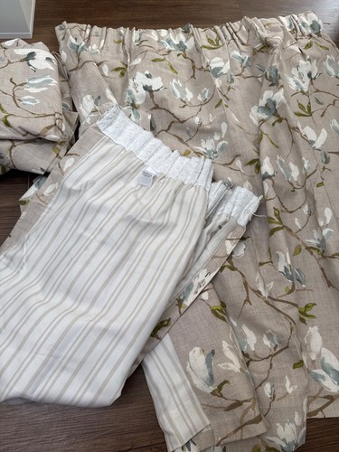 Dunelm cotton curtains - 4x,