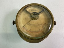 Antique Brass Chauvin & Arnoux Paris Amperes Meter Collectable Gauges515