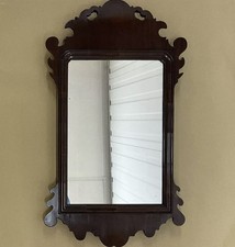 Antique Georgian Mahogany Pier Glass Wall Mirror C1820
