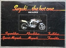 SUZUKI Motorcycle Range Sales Brochure Apr 1981 GSX1100S GS650GT DR400S FR80 ++