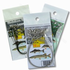 Fishing Traces Wire Leader Coated 30cm 18kg 40lb Pike Sea Tackle Strong