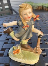 Vtg Napco Little Girl Riding