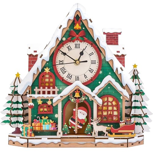 Wooden puzzle christmas - 3d,