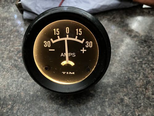 Vintage car tim amp meter - vintage,