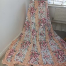 Vintage Peach Floral Curtains