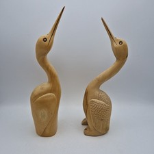 2 x Vintage Wooden Crane