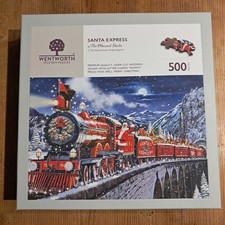 Wentworth Wooden Jigsaw Puzzle 500 Pieces Santa Express Christmas Train Snow