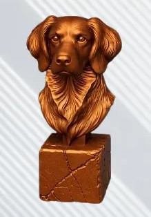 Brittany spaniel bust - brittany,