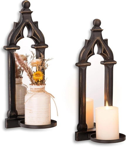 Candle sconces black wall - black,
