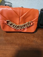 Zara Small Coral Orange Crossbody Bag