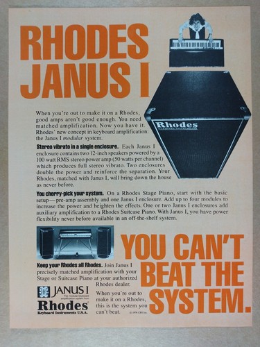 1978 rhodes janus - janus, keyboard