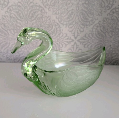 Vintage green frosted clear - frosted, &