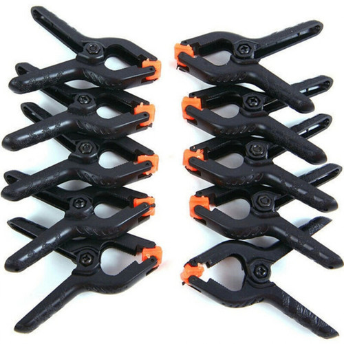 Black spring clamps inch - 10, 2