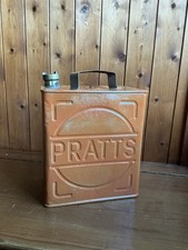 Vintage Petrol Can - PRATTS Petrol Can & PRATTS Cap - Pratts 2 Gallon Can 1933