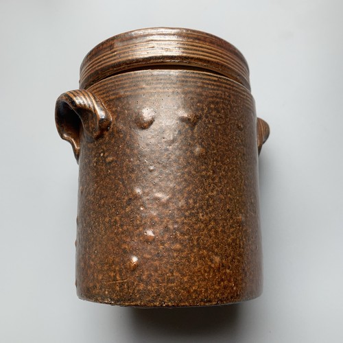 Handmade salt glazed brown - handmade,