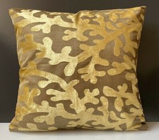 Large Cushions cover or filled cushion Velour Velvet Mustard Gold 21"x21"