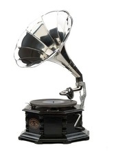 Wooden gramophone for shellac