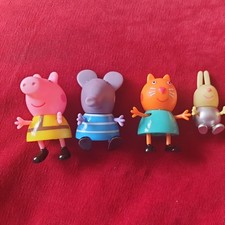 Four Peppa Pig Family Figures, Peppa and friends. 