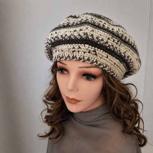 Handmade crochet beret hat - handmade,