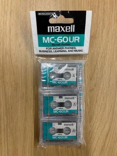 Maxell 60ur microcassette - maxell,