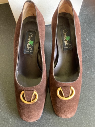Brown suede vintage medium