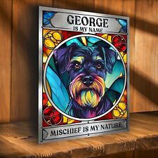 Personalised Schnauzer Sign