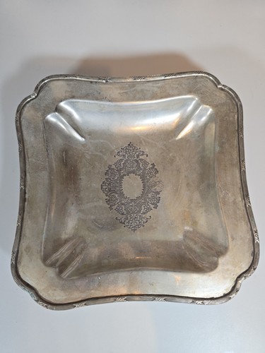 Antique silver plated square - antique,