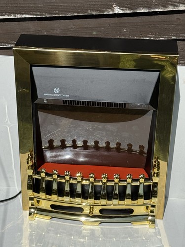 2kw electric inset fire brass - 2kw,