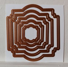 Nesting Dies - Fancy Square with Straight Edge - 5 dies