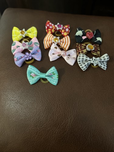 Hair lead harness - dog, bows