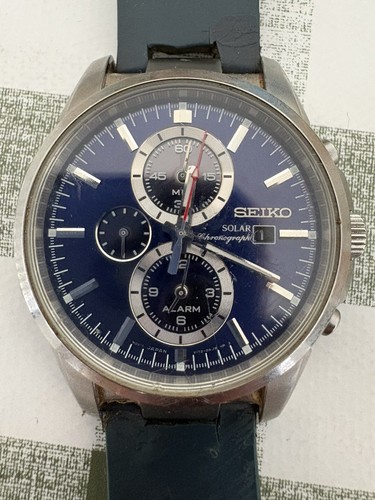 Seiko men solar - solar, chronograph
