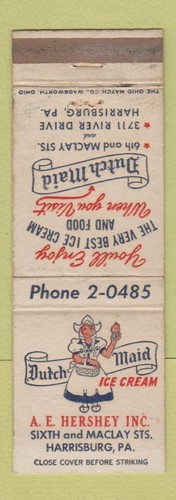 Matchbook cover dutch maid - dutch,