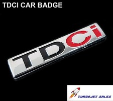 TDCI Chrome & Red Badge ABS - Emblem Turbo Diesel Car Van  1x - 1pcs