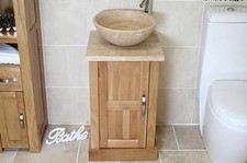 Solid Oak Bathroom Vanity Unit