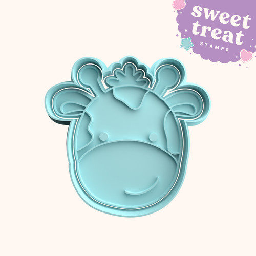 Cow fondant stamp with - stamp,