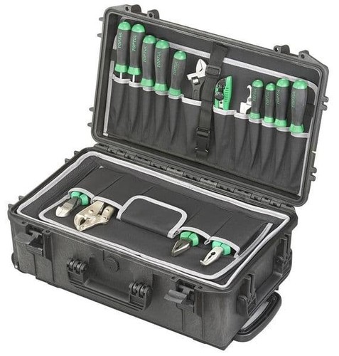 Black waterproof trolley tool - waterproof,