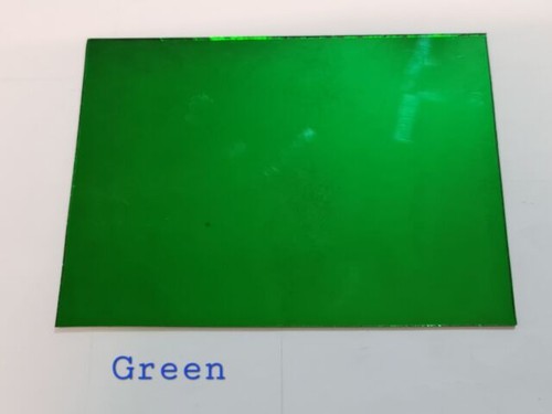 Size coloured glass mirror - glass,