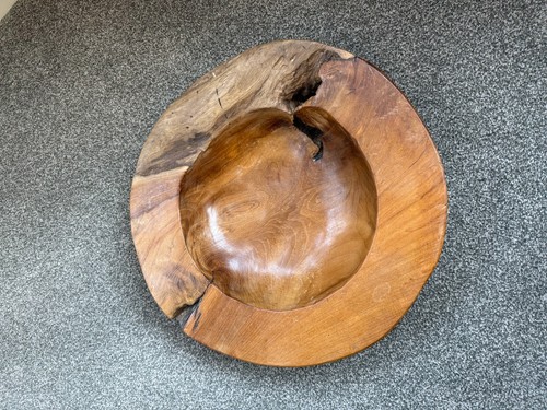 Large wooden carved walnut - carved,
