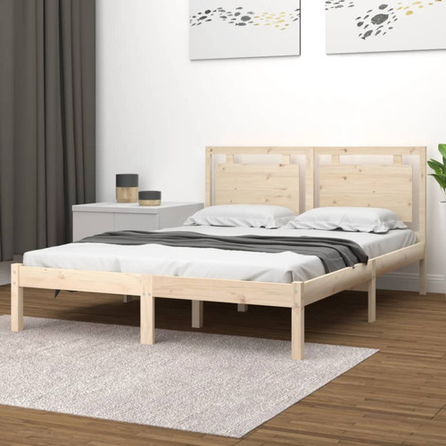 Bed frame solid - , pine