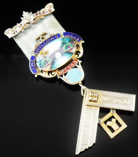 Sterling silver masonic - silver,