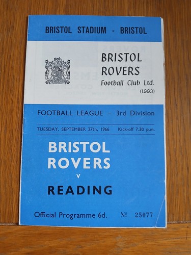 Bristol rovers reading - rovers, 27th