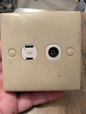 Caravan Clipsal Aerial & 12v Socket Motorhome Campervan Boat Switch.