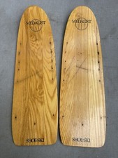 Medalist Shoe  Water Skis - Vintage Wooden Trick & Training Waterskis -